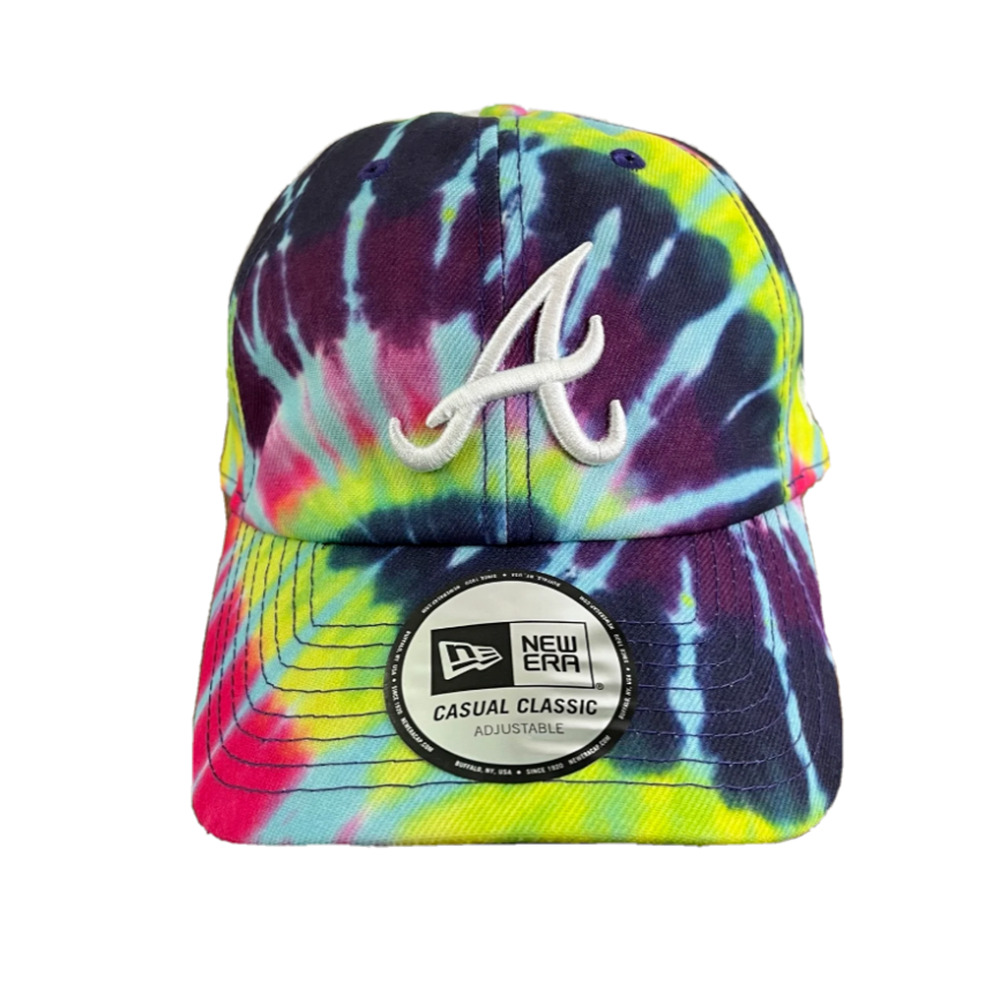 New Era Atlanta Braves Tie Dye MLB‎ Casual Classic Dad Hat Cap Adjustable